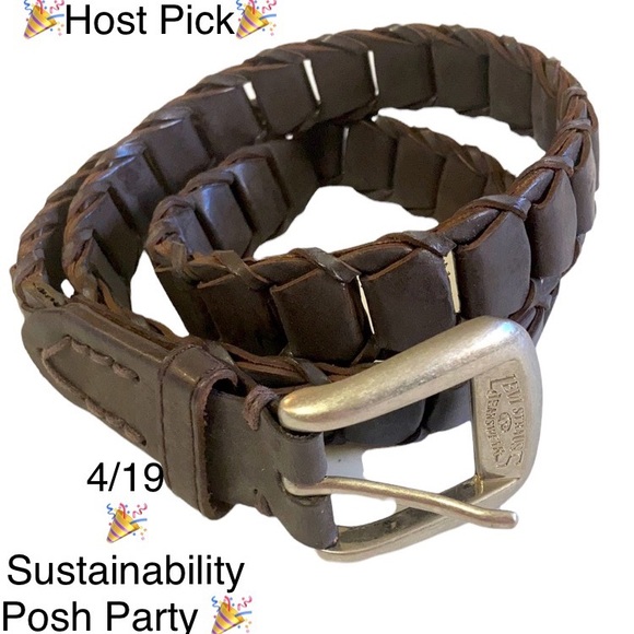 Levi's Other - 🎉HP🎉 Vintage Levi Jeans Braided leather belt